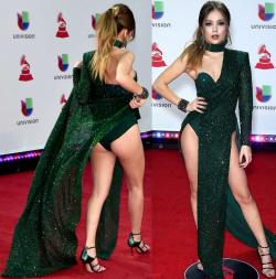 Ana Mena (1 CO) Desliz Culo En Los Grammy Latinos