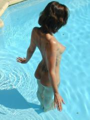 Candidium.com CDM 642 Brunette on the Beach and by the Pool 036.jpg image hosted at ImgAdult.com