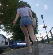Short jeans skirt creepshots.jpg image hosted at ImgAdult.com